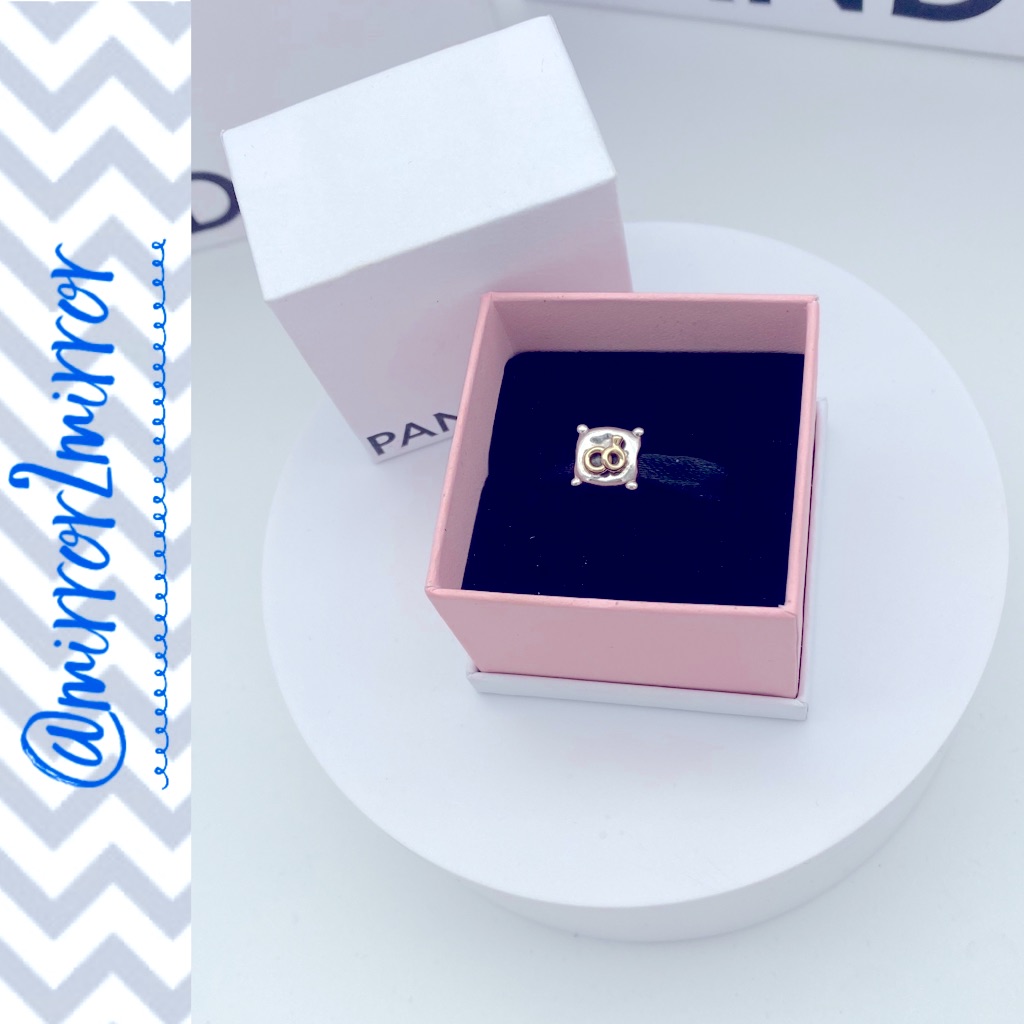 Authentic Two Rings Two Toned Pandora Charm